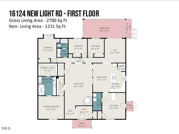 16124 New Light Road Wake Forest, NC 27587 - Photo 31 of 31 Floor Plan