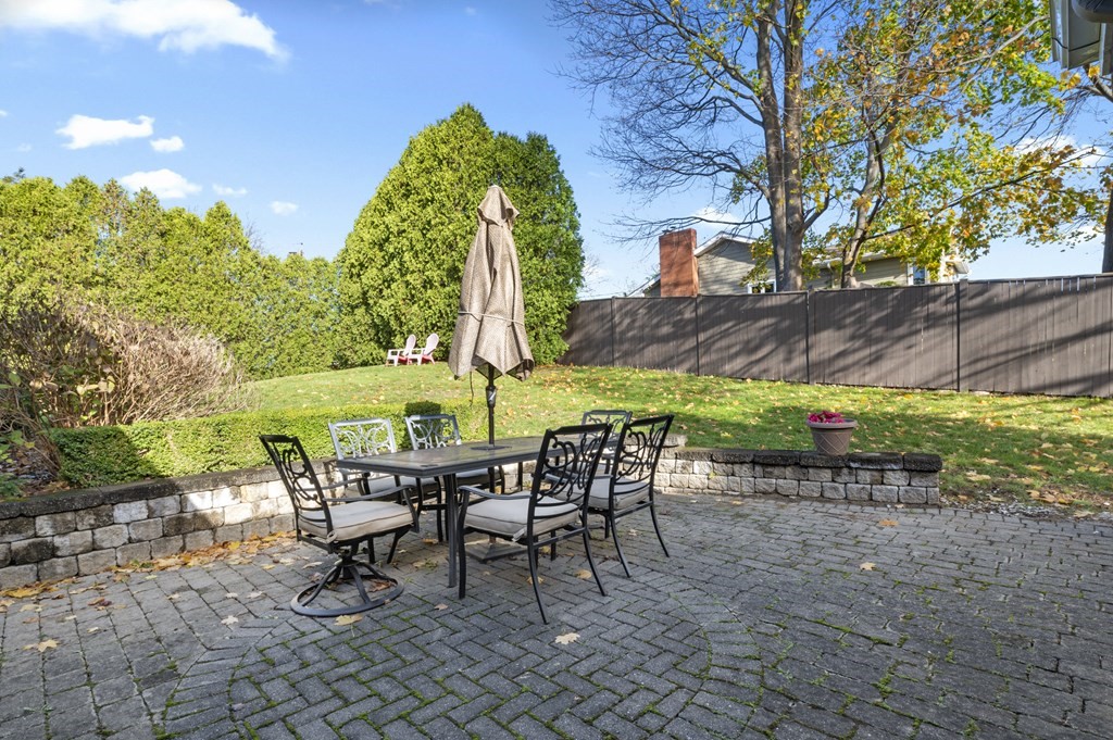 5 Colgate Road Marblehead, MA 01945 - Photo 34 of 36 a view of a chairs and table in backyard