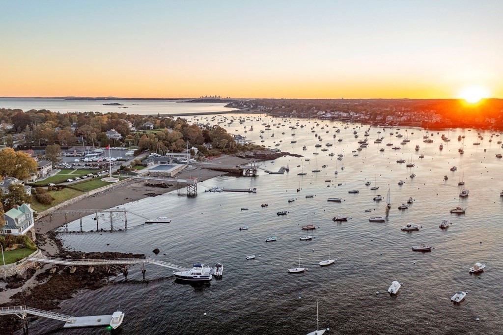 5 Colgate Road Marblehead, MA 01945 - Photo 36 of 36 an aerial view of residential building and ocean view