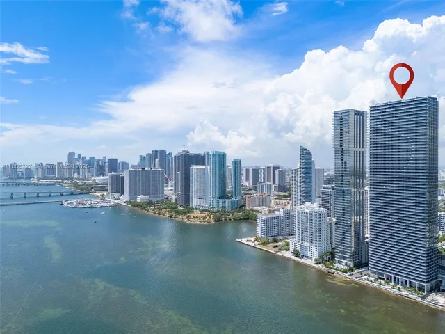 a view of a lake and mountain