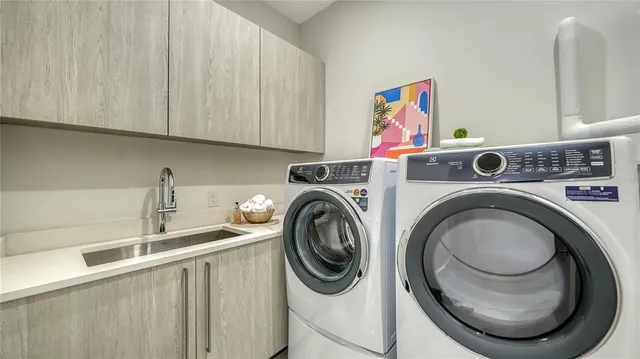 a view of swimming pool with seating space