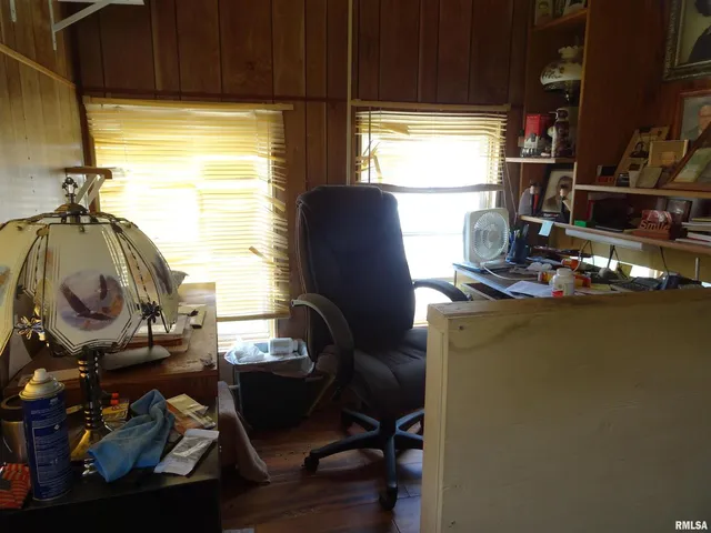 a room with furniture and a window