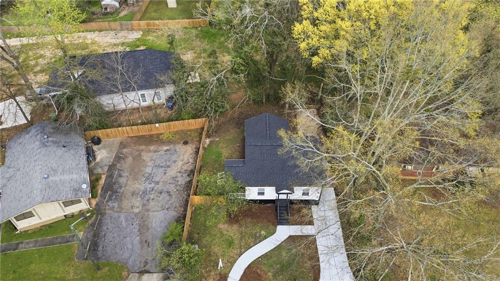 1458 Olive Street Southwest Atlanta, GA 30310 - Photo 35 of 38 aerial view of a house with a yard