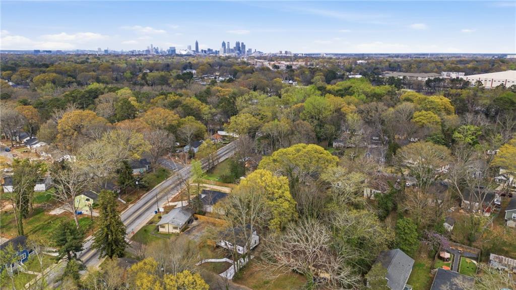 1458 Olive Street Southwest Atlanta, GA 30310 - Photo 36 of 38 an aerial view of a house with a yard
