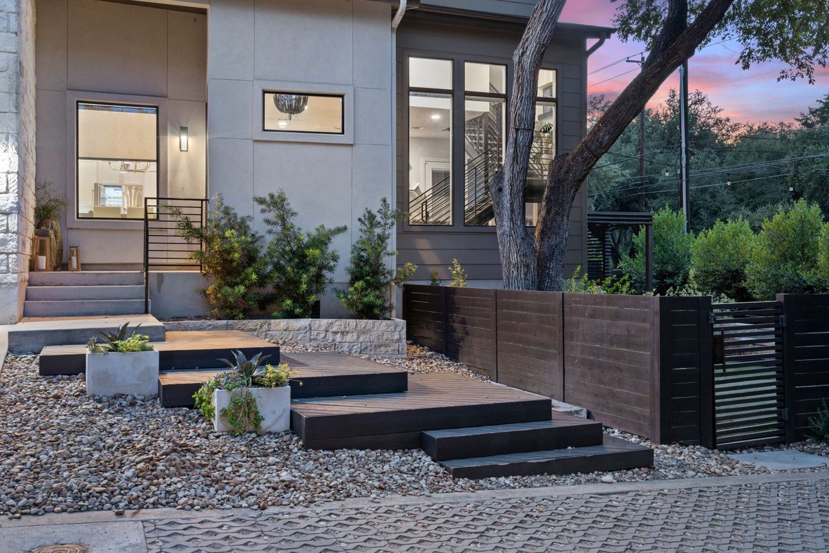 2811 Del Curto Road, Unit A Austin, TX 78704 - Photo 5 of 40 a view of a bench in front of house