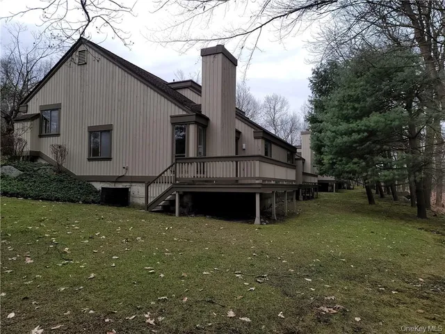 a view of a house with a balcony