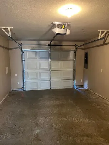 a view of a garage