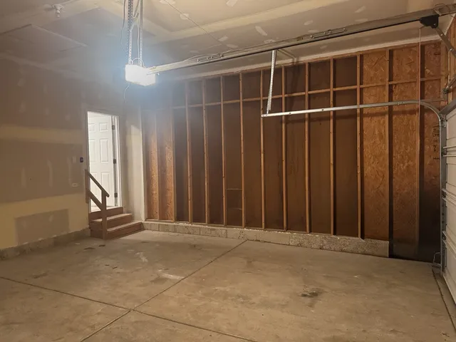 a view of a storage and utility room