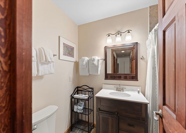 405 4 O Clock Road, Unit 14B Breckenridge, CO 80424 - Photo 21 of 33 2nd bathroom