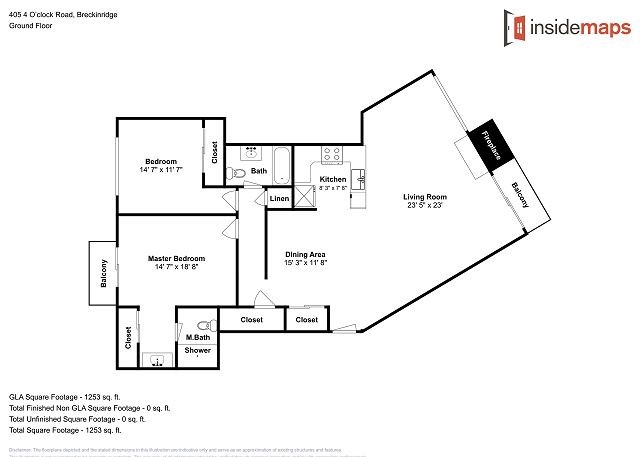 405 4 O Clock Road, Unit 14B Breckenridge, CO 80424 - Photo 33 of 33 Floor plan
