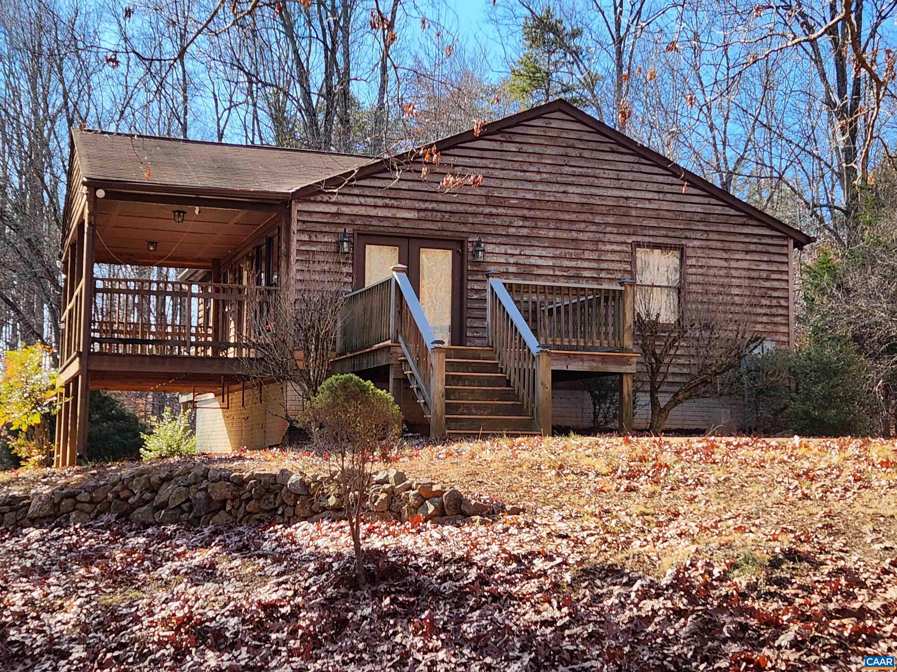 a front view of house