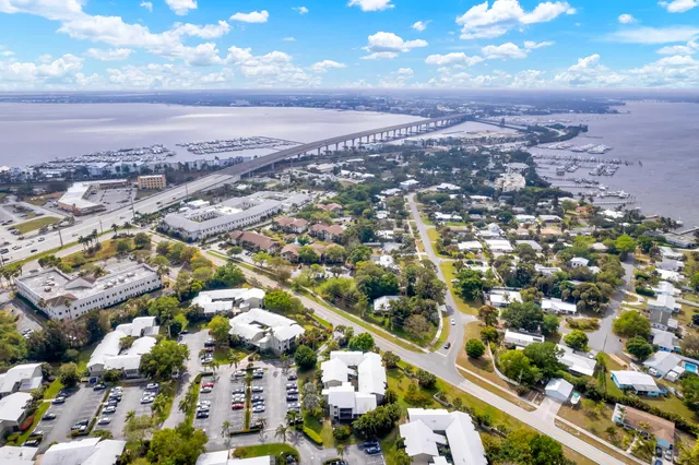 an aerial view of a city