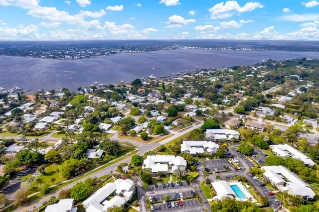 an aerial view of a city