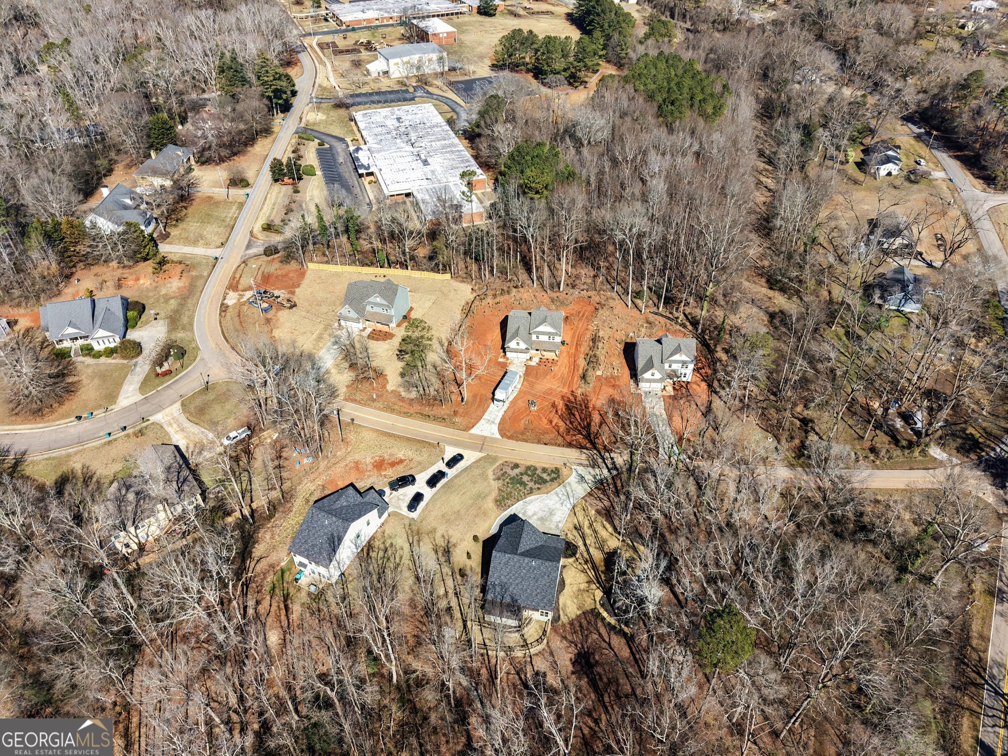 994 Lakeview Drive Commerce, GA 30529 - Photo 40 of 42 an aerial view of residential houses with outdoor space