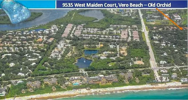 a view of water from a corridor