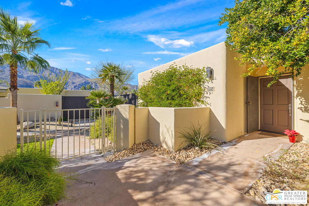 1115 East Alejo Road Palm Springs, CA 92262 - Photo 2 of 40 a view of a house with a patio