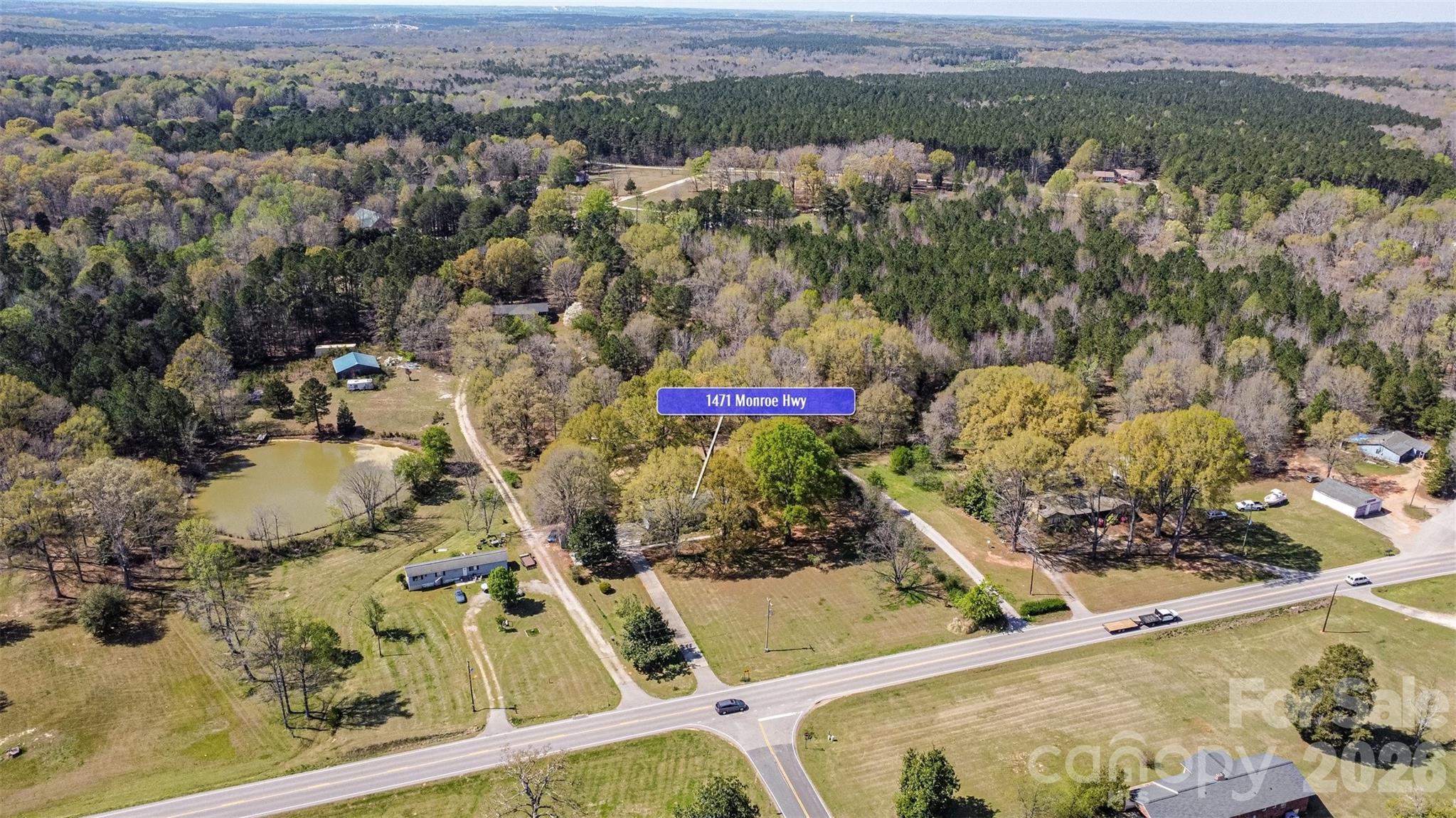 1471 Monroe Highway Lancaster, SC 29720 - Photo 42 of 45 an aerial view of residential houses with outdoor space