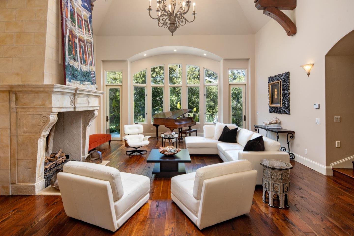 24316 Monterra Woods Monterey, CA 93940 - Photo 5 of 31 a living room with fireplace furniture and a large window
