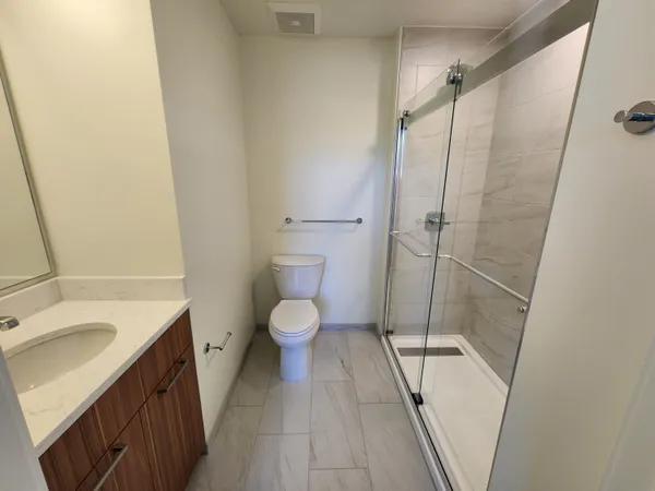 an empty room that has a window