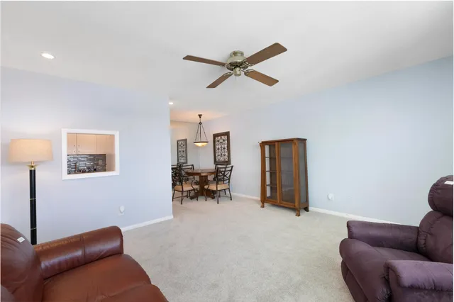 a view of livingroom with furniture and window