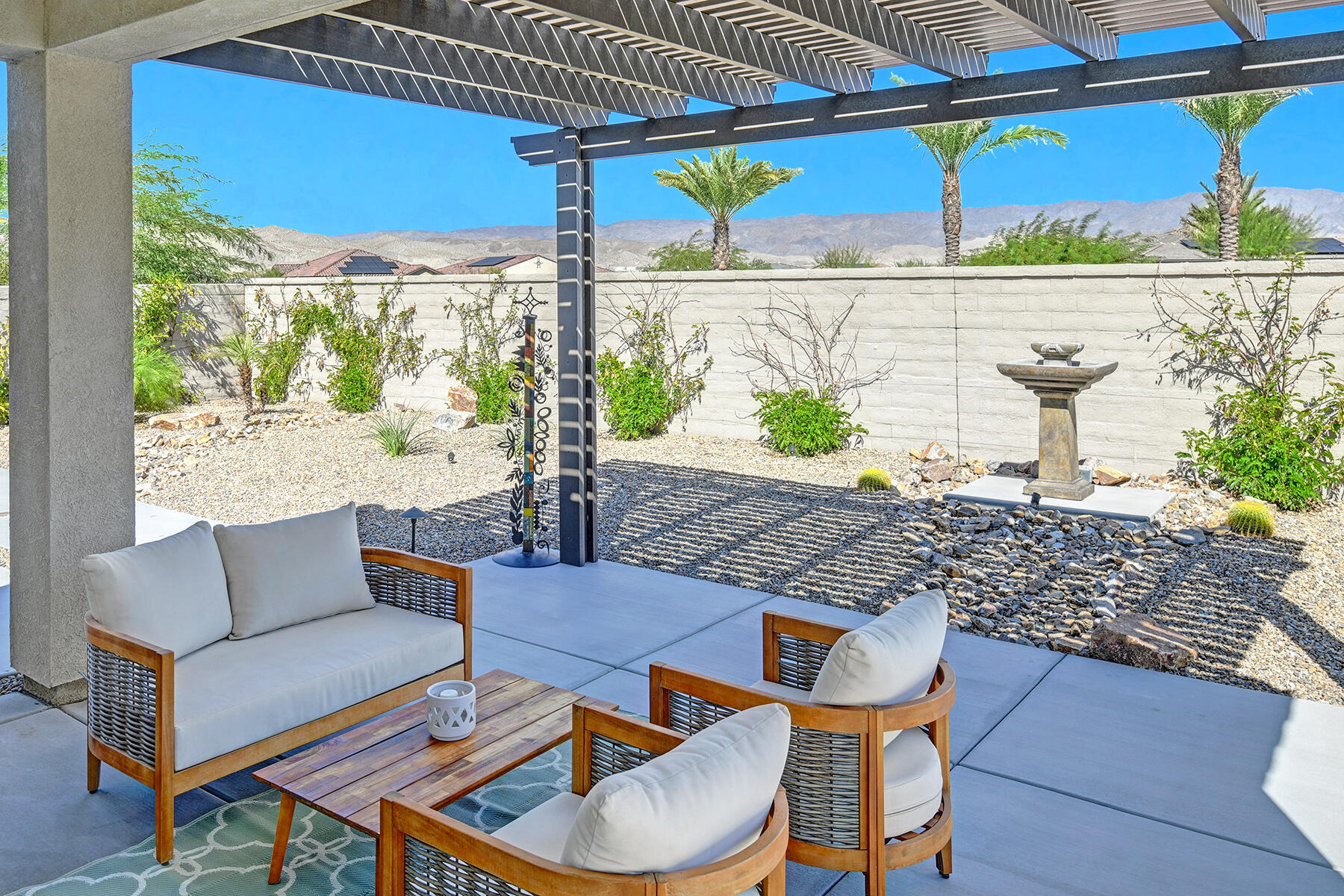 58 Claret Road Rancho Mirage, CA 92270 - Photo 3 of 33 a outdoor living space with patio furniture
