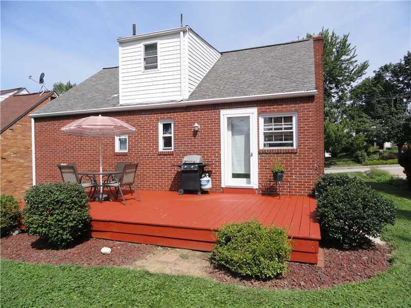 1937 Bower Hill Road Pittsburgh, PA 15243 - Photo 3 of 24 Exterior Back. The freshly painted/stained 22 x12 back deck will be a pleasure to spend your Summer afternoons and evenings! This deck is directly off of the dining area and kitchen. Come and see for yourself!