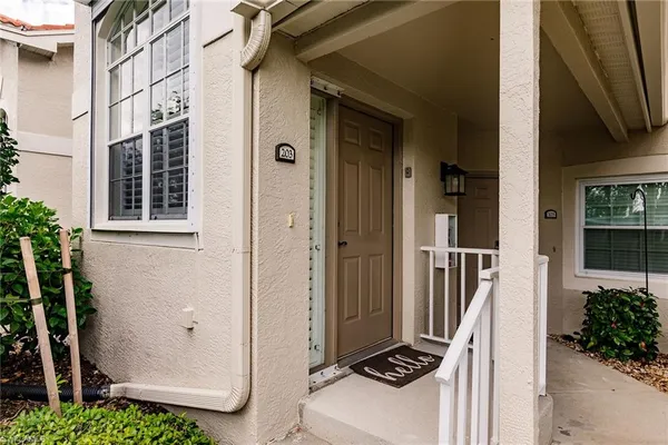 a view of front door of house