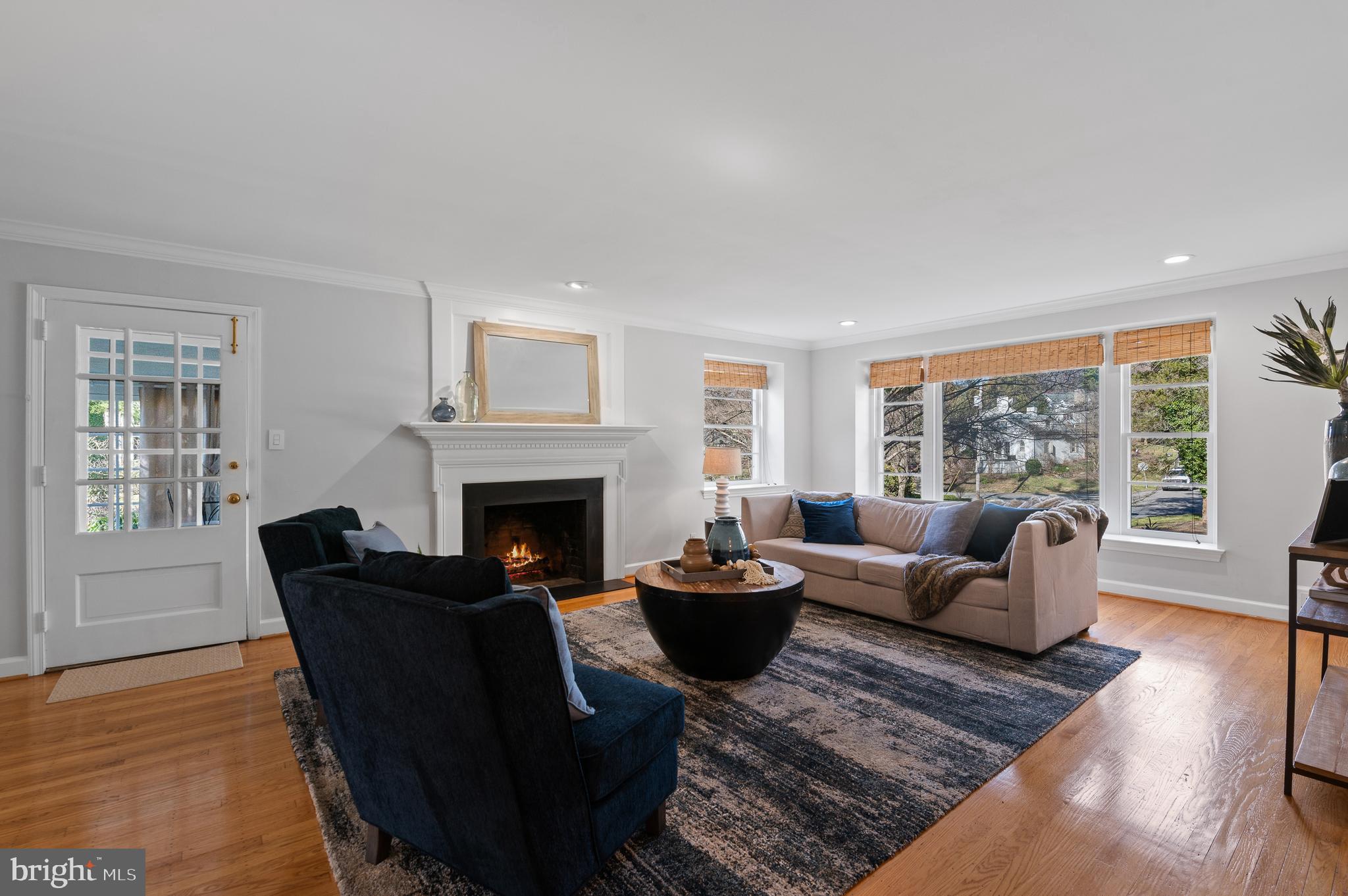 316 Mcclenaghan Mill Road Wynnewood, PA 19096 - Photo 11 of 48 Enormous Living Room with Wood Burning Fireplace