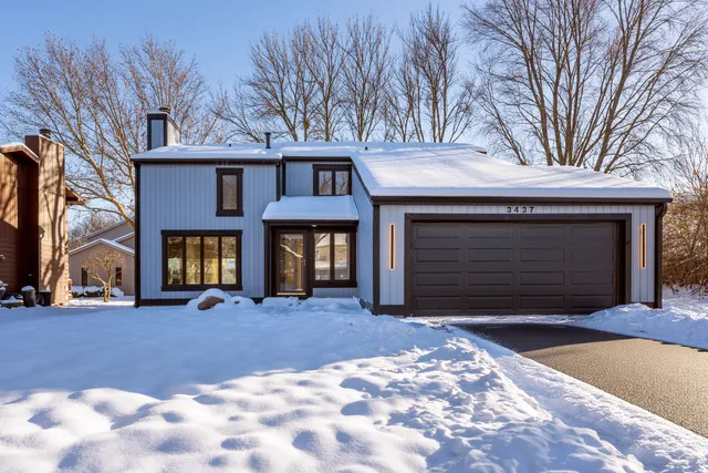 a front view of a building