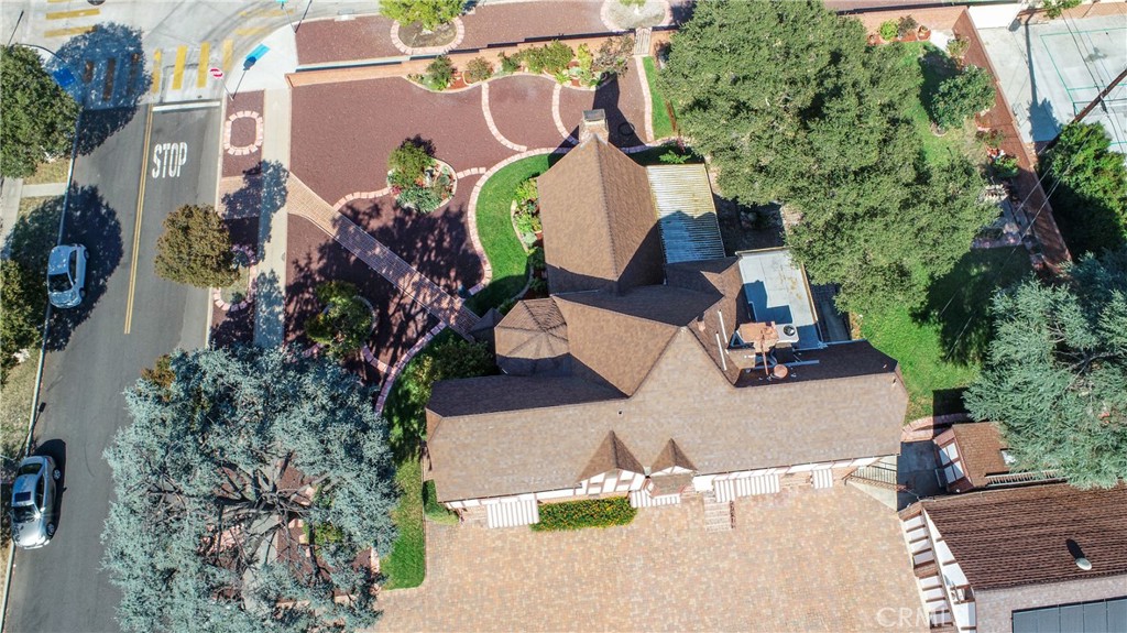 590 Bethany Road Burbank, CA 91504 - Photo 49 of 58 an aerial view of a house with outdoor space and sitting area