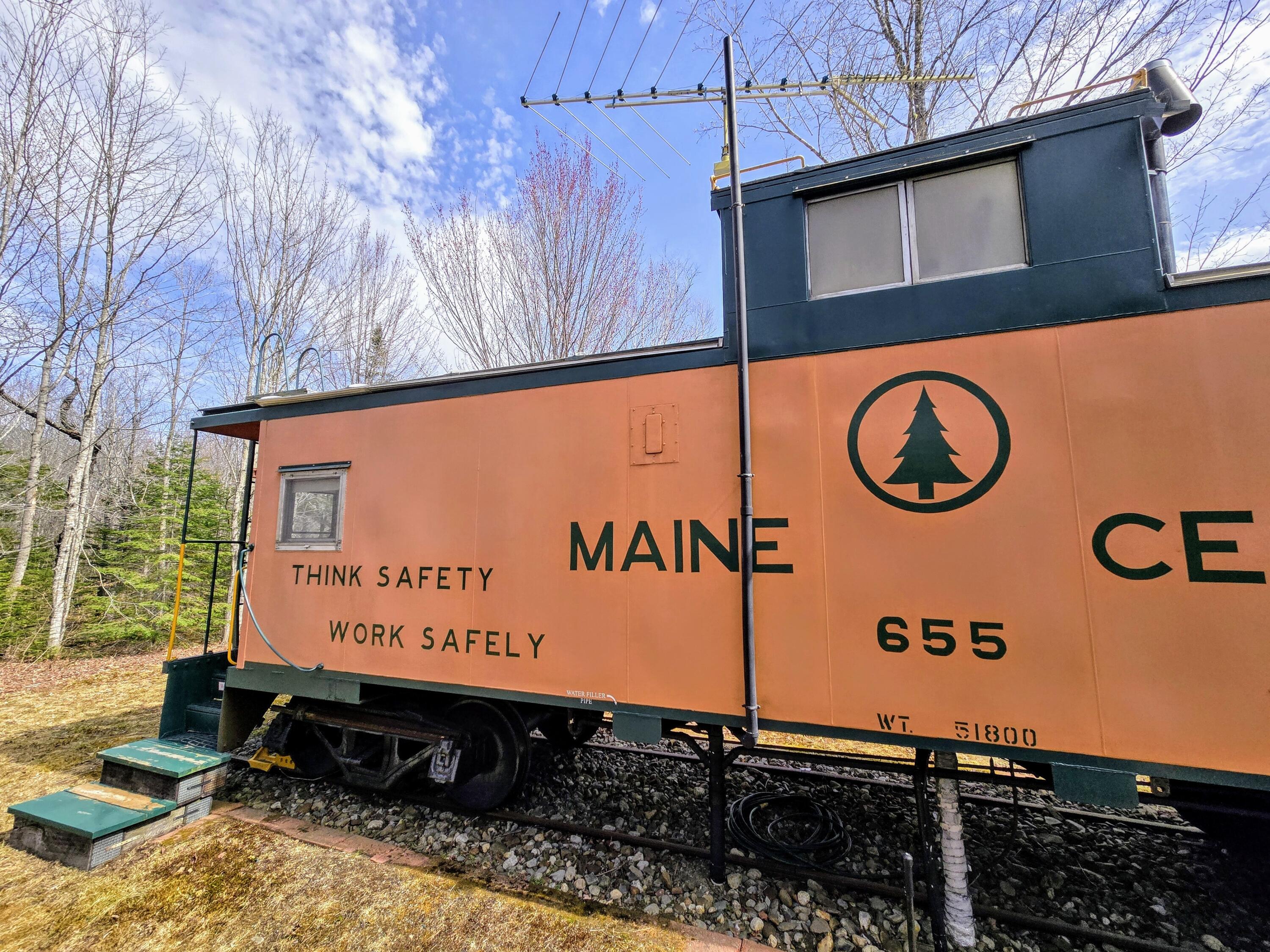 136 Calvin Gray Road Madrid Township, ME 04966 - Photo 49 of 53 Maine Central Railroad Caboose 655