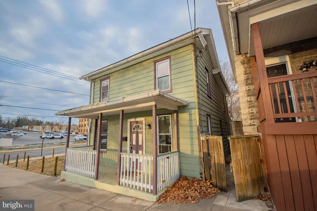 a view of a house with a balcony