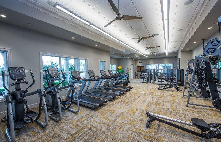 4002 Long Leaf Lane, Unit 6 Hollywood, FL 33021 - Photo 32 of 35 a view of a room with gym equipment