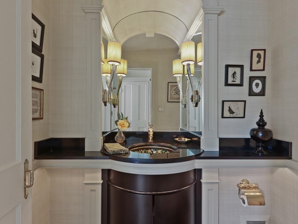 8 Varick Road Newton, MA 02468 - Photo 20 of 42 a kitchen with a sink and a refrigerator