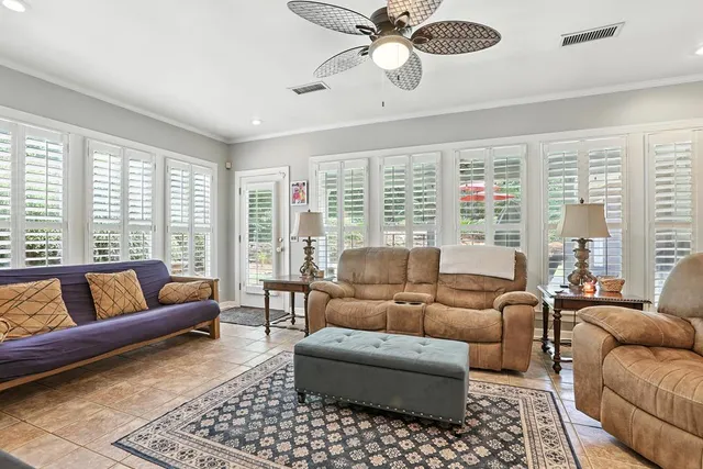 a view of a backyard of the house