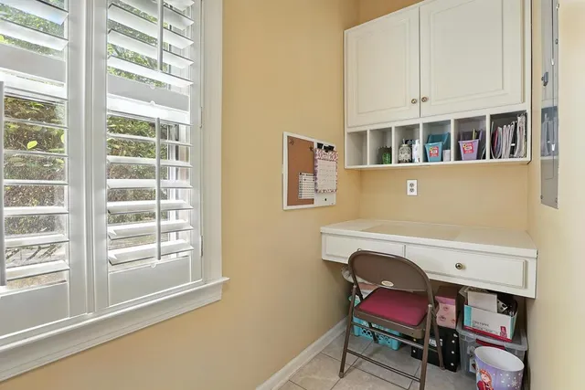 a view of a swimming pool with lounge chair