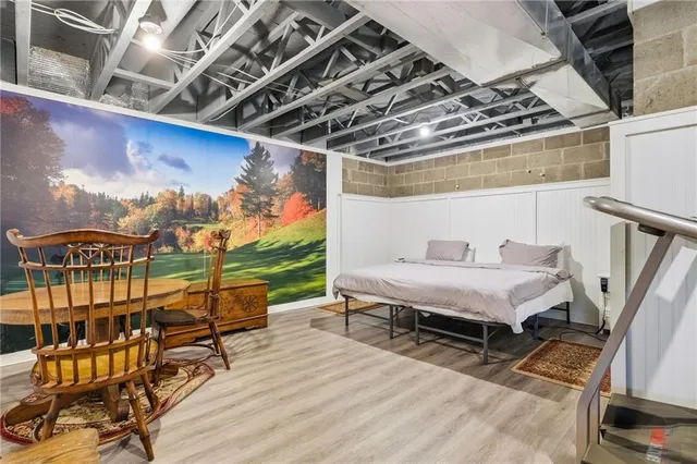 a outdoor space with furniture