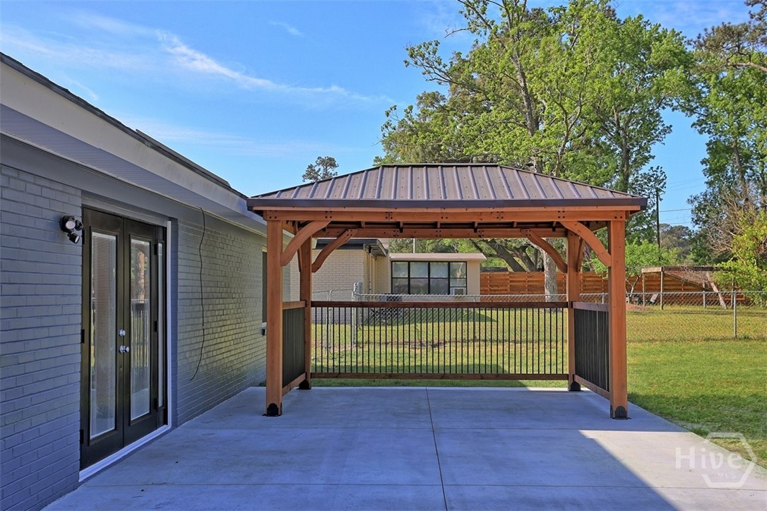 13506 Rockingham Road Savannah, GA 31419 - Photo 41 of 46 Backyard with Patio and Gazebo
