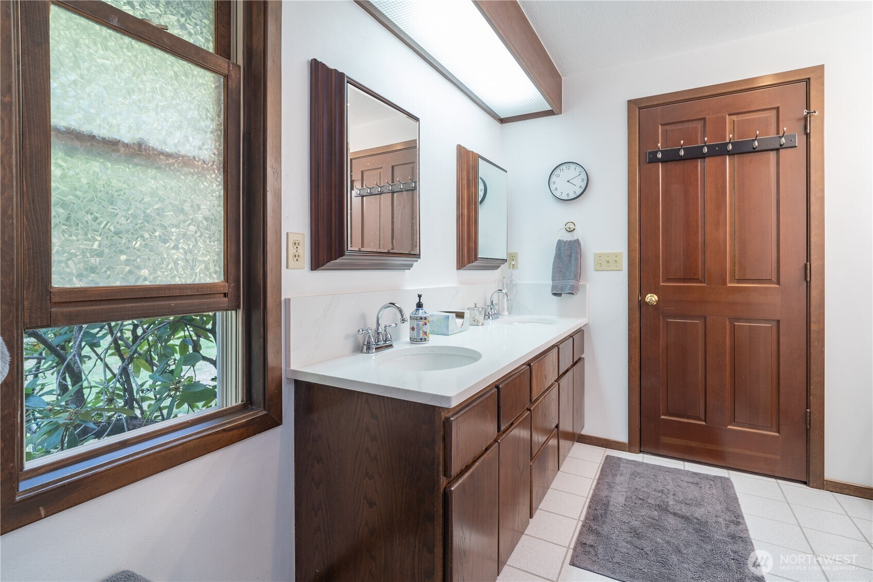 2102 Mark Street Northeast Olympia, WA 98516 - Photo 27 of 37 a bathroom with a sink vanity and a mirror