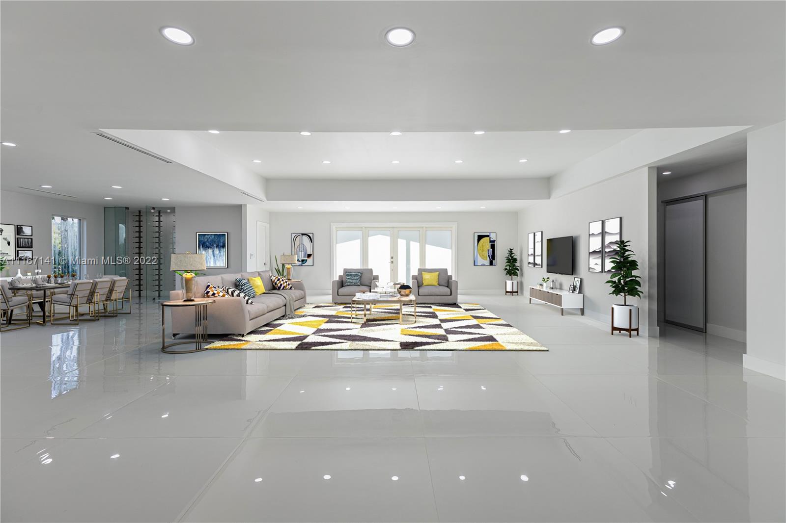 4730 Bay Point Road Miami, FL 33137 - Photo 19 of 25 a view of a living room and kitchen