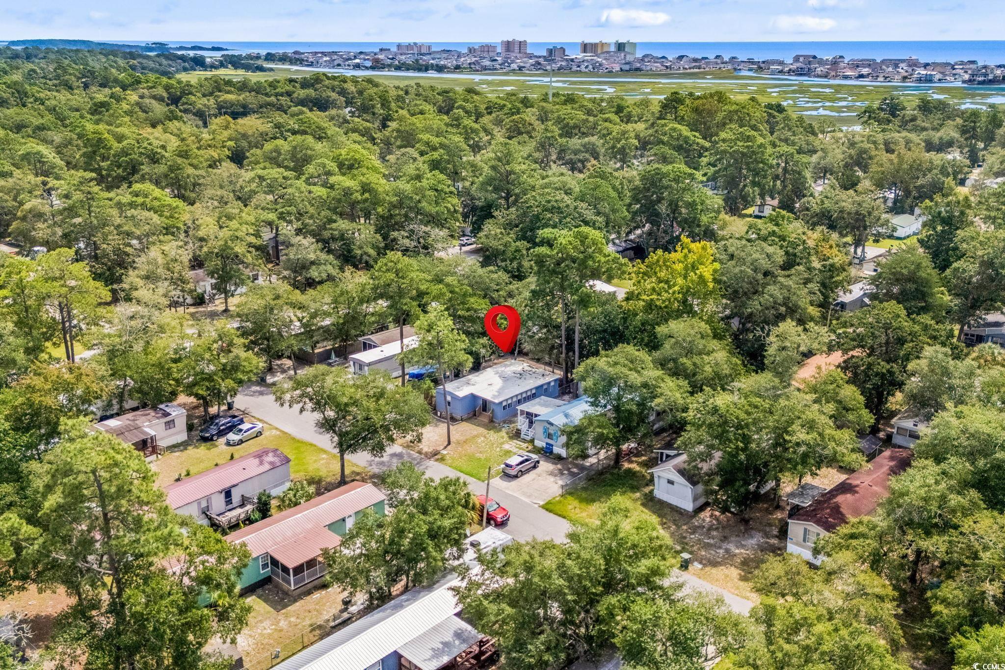 4516 Willet Street North Myrtle Beach, SC 29582 - Photo 5 of 40 Aerial view of a large body of water
