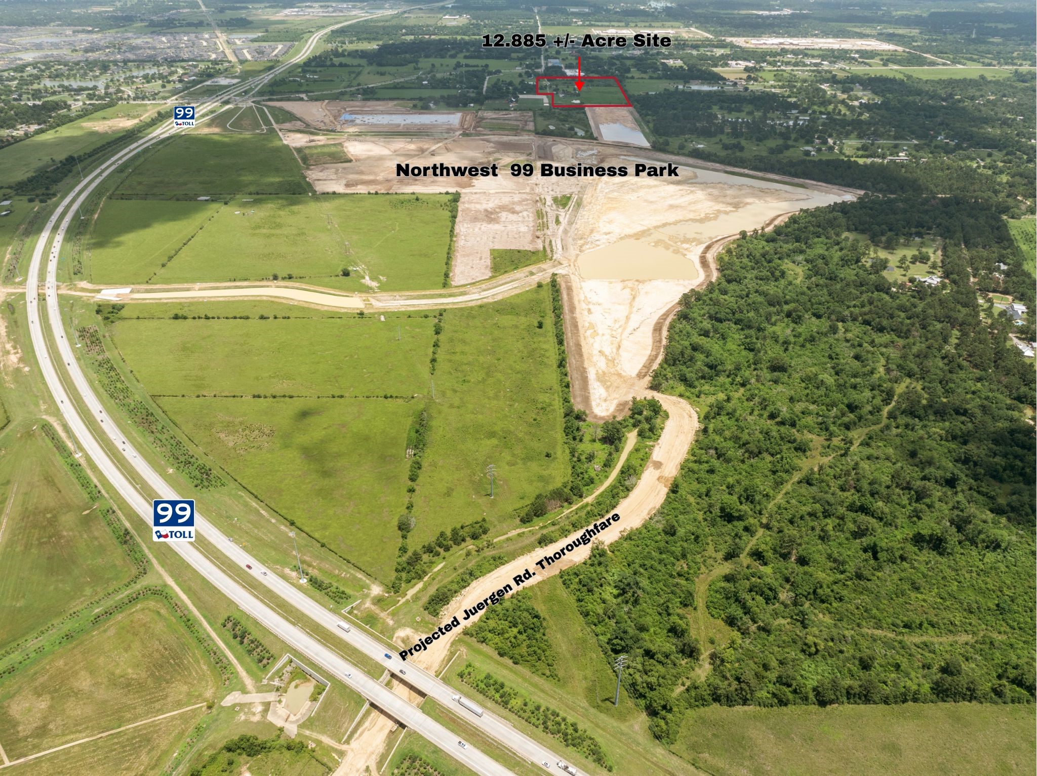 19105 Mueschke Road Tomball, TX 77377 - Photo 5 of 42 Positioned near the proposed future Juergen Road major thoroughfare alignment.