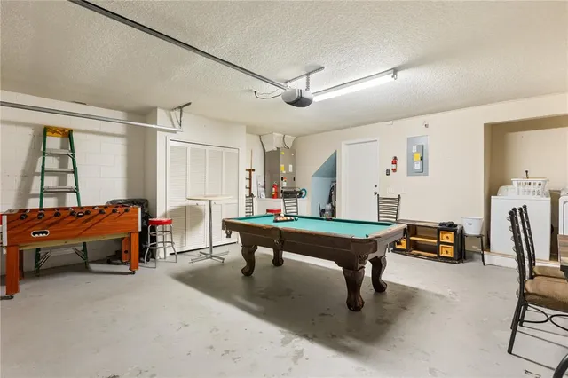 a room with furniture and a table