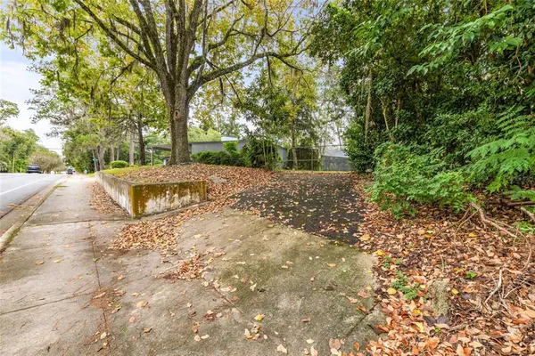 a view of backyard with green space