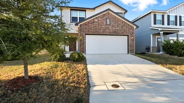 a view of backyard of house