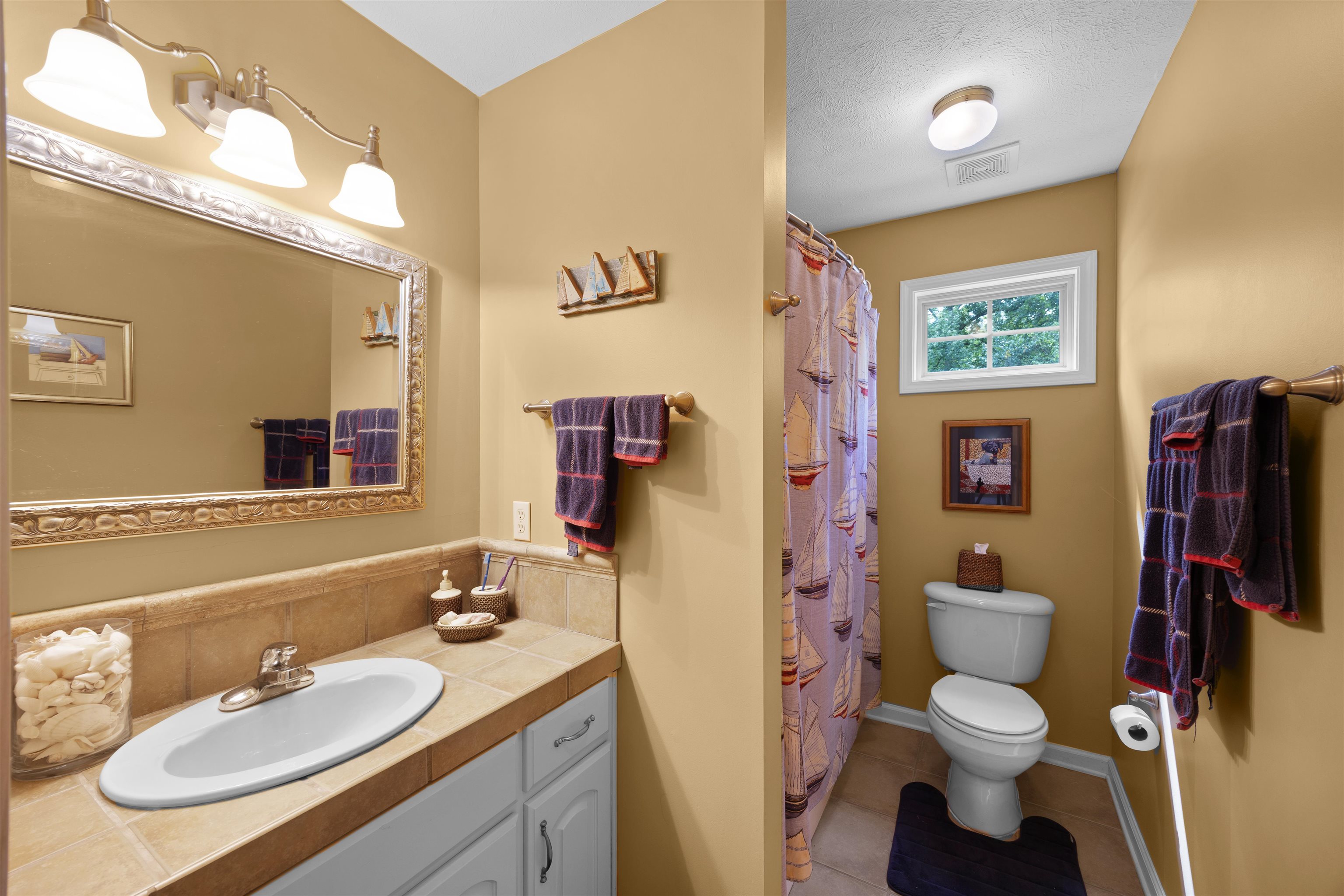 28 County Road 18 Iuka, MS 38852 - Photo 15 of 39 a bathroom with a sink a toilet and a mirror