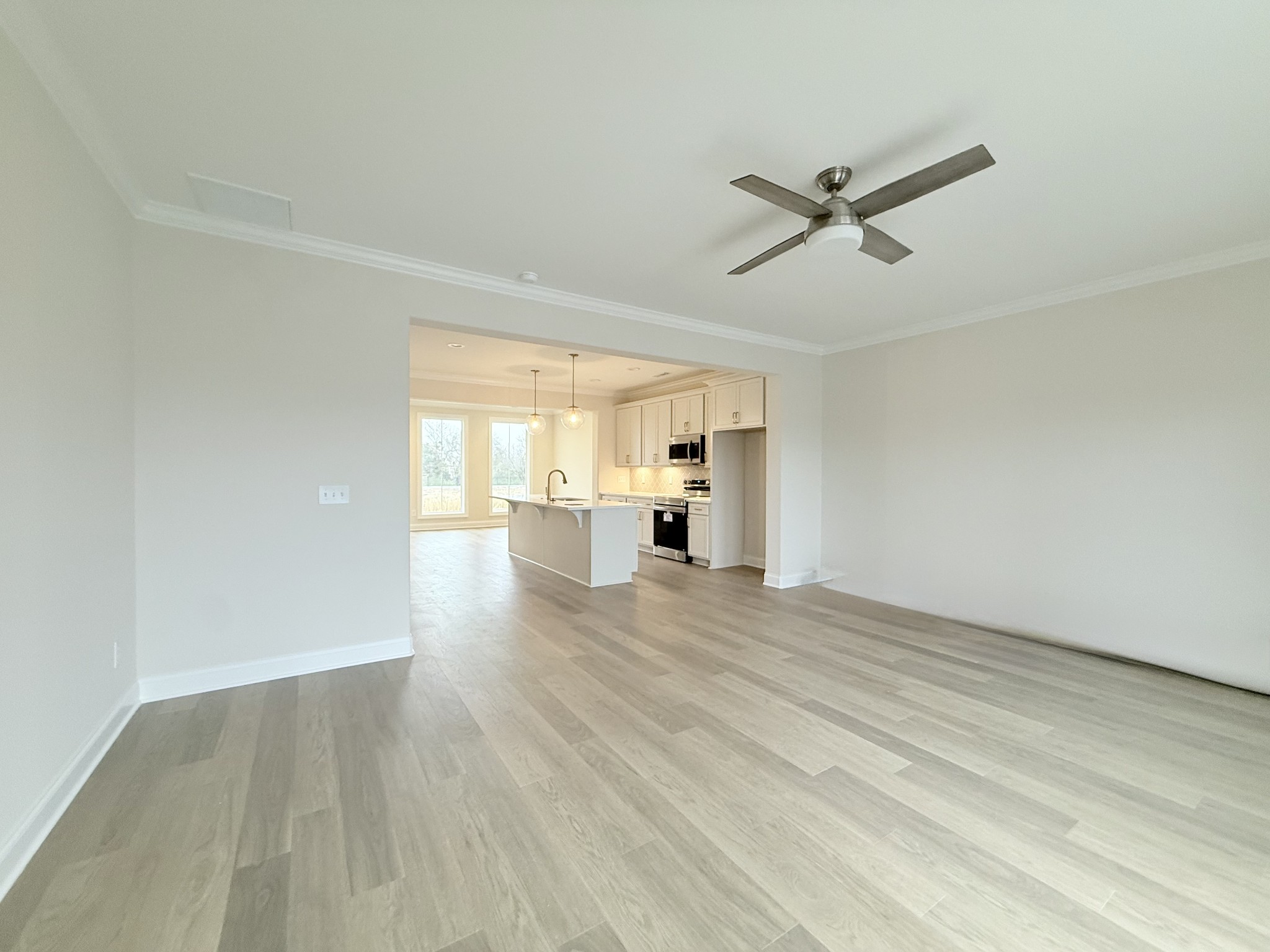 1341 Rebecca Johns Drive Murfreesboro, TN 37128 - Photo 13 of 32 an empty room with wooden floor and windows