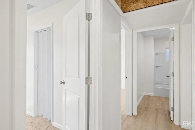 a view of a bathroom with a shower