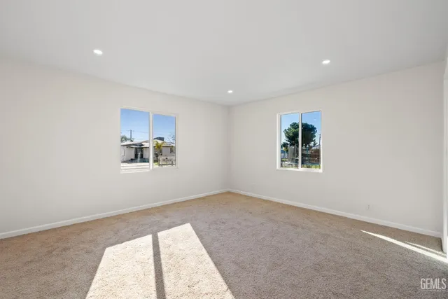a view of empty room with a window