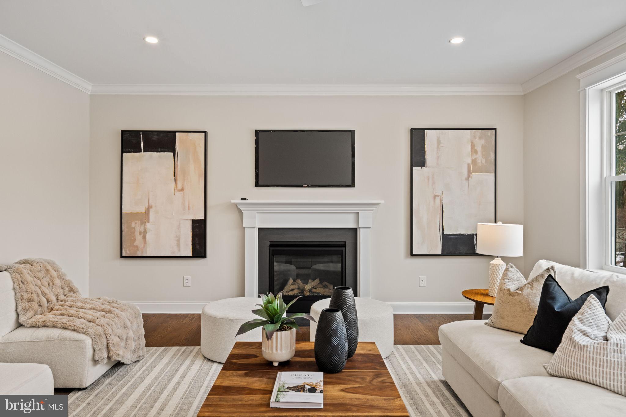 305 Glenway Road Glenside, PA 19038 - Photo 22 of 93 a living room with furniture and a fireplace